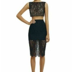 NEW! MISHA COLLECTION Valentina Crochet Set Black